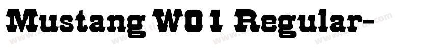 Mustang W01 Regular字体转换